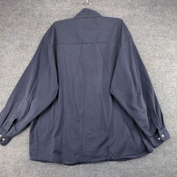 Subaru Men's Employee Uniform Long Sleeve Workwear Shirt Blue 2XL Logo - Picture 8 of 16